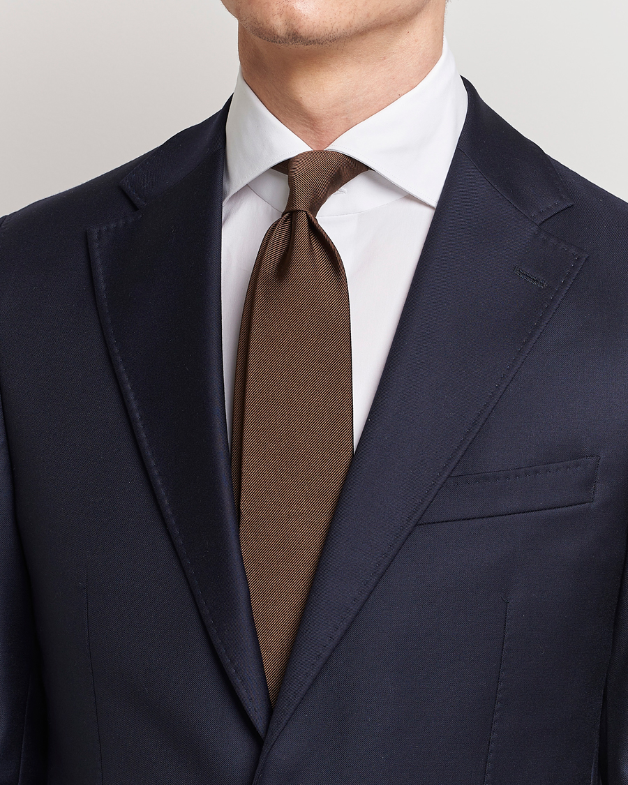 Herr |  | Amanda Christensen | Plain Classic Tie 8 cm Brown