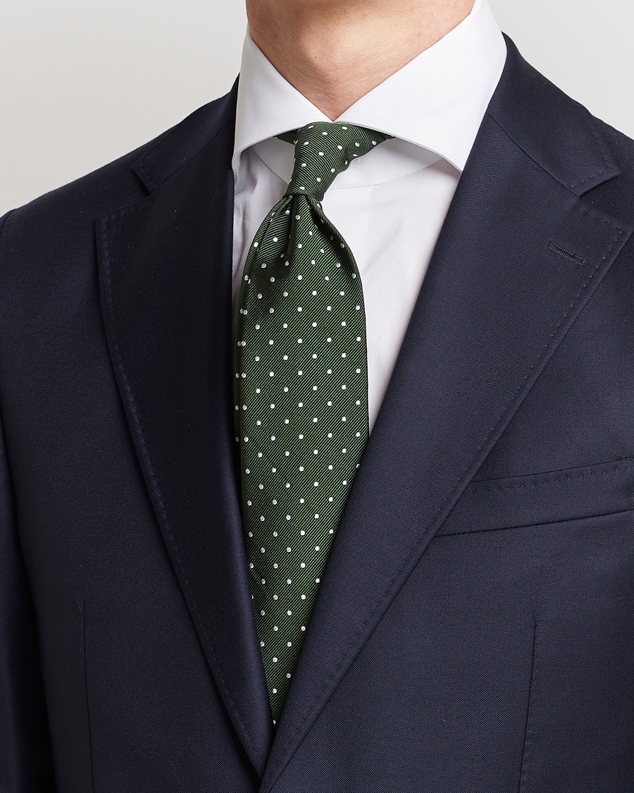 Herr |  | Amanda Christensen | Dot Classic Tie 8 cm Green/White