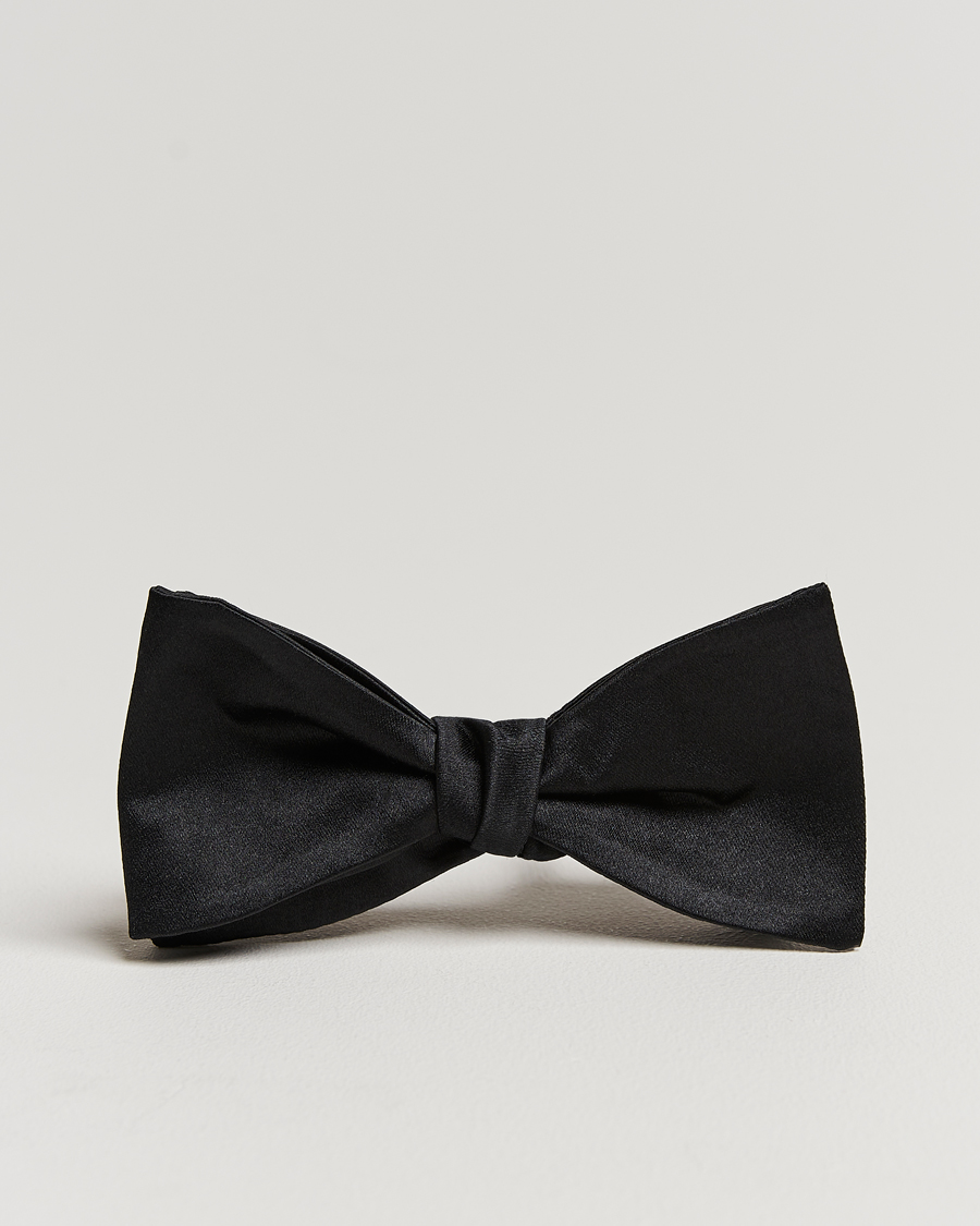 Herr | Flugor | Amanda Christensen | Self Tie Silk Ceremony Black