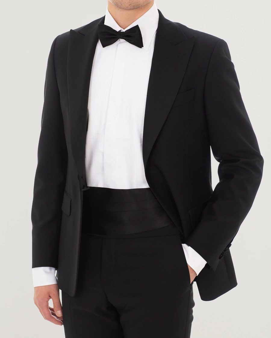 Herr | Flugor | Amanda Christensen | Silk Cummerbund Set Black Black