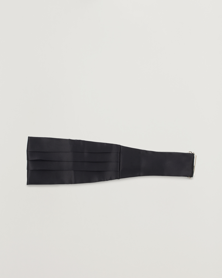 Herr | Flugor | Amanda Christensen | Silk Cummerbund Set Black Black