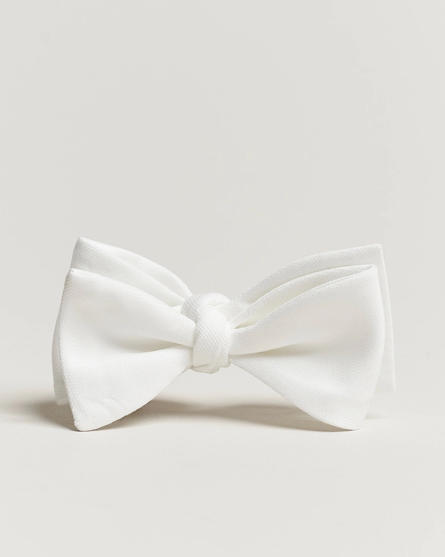 Herr | Amanda Christensen Cotton Pique Self Tie White | Amanda Christensen | Cotton Pique Self Tie White