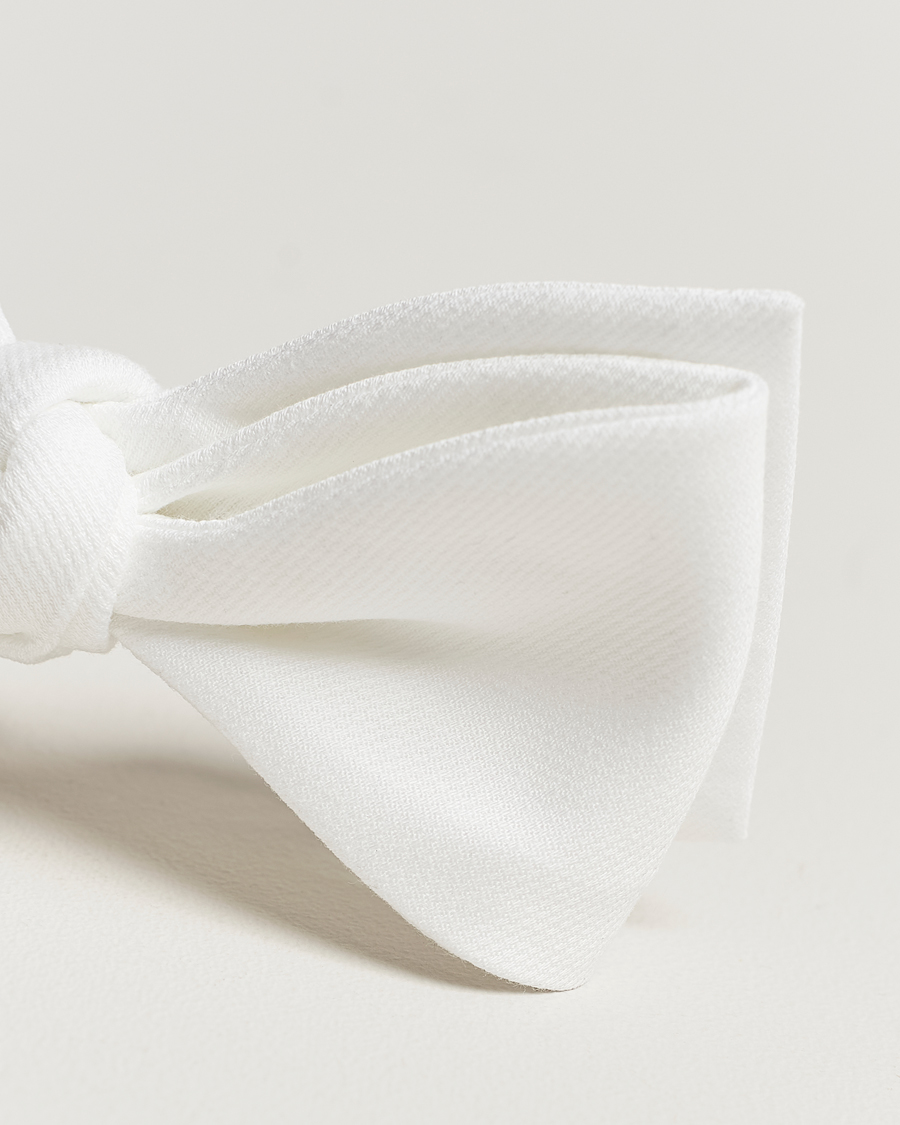 Herr | Flugor | Amanda Christensen | Cotton Pique Self Tie White