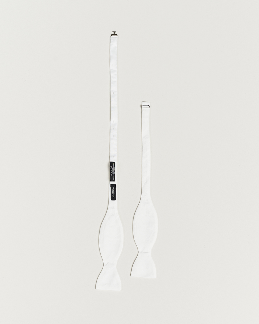 Herr | Flugor | Amanda Christensen | Cotton Pique Self Tie White