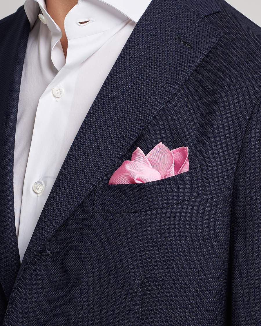 Herr | Accessoarer | Amanda Christensen | Handkercheif Silk Pink