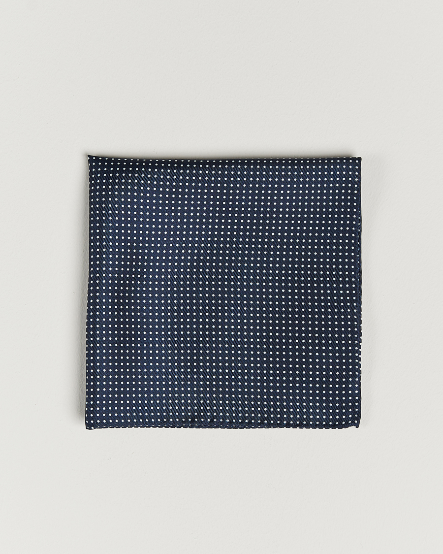 Herr | Näsdukar | Amanda Christensen | Handkerchief Dot Silk Navy