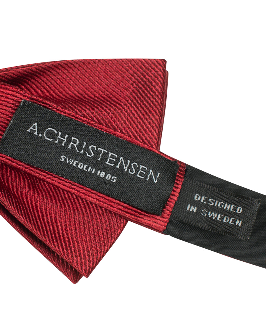 Herr | Amanda Christensen Pre Tie Silk Wine Red | Amanda Christensen | Pre Tie Silk Wine Red