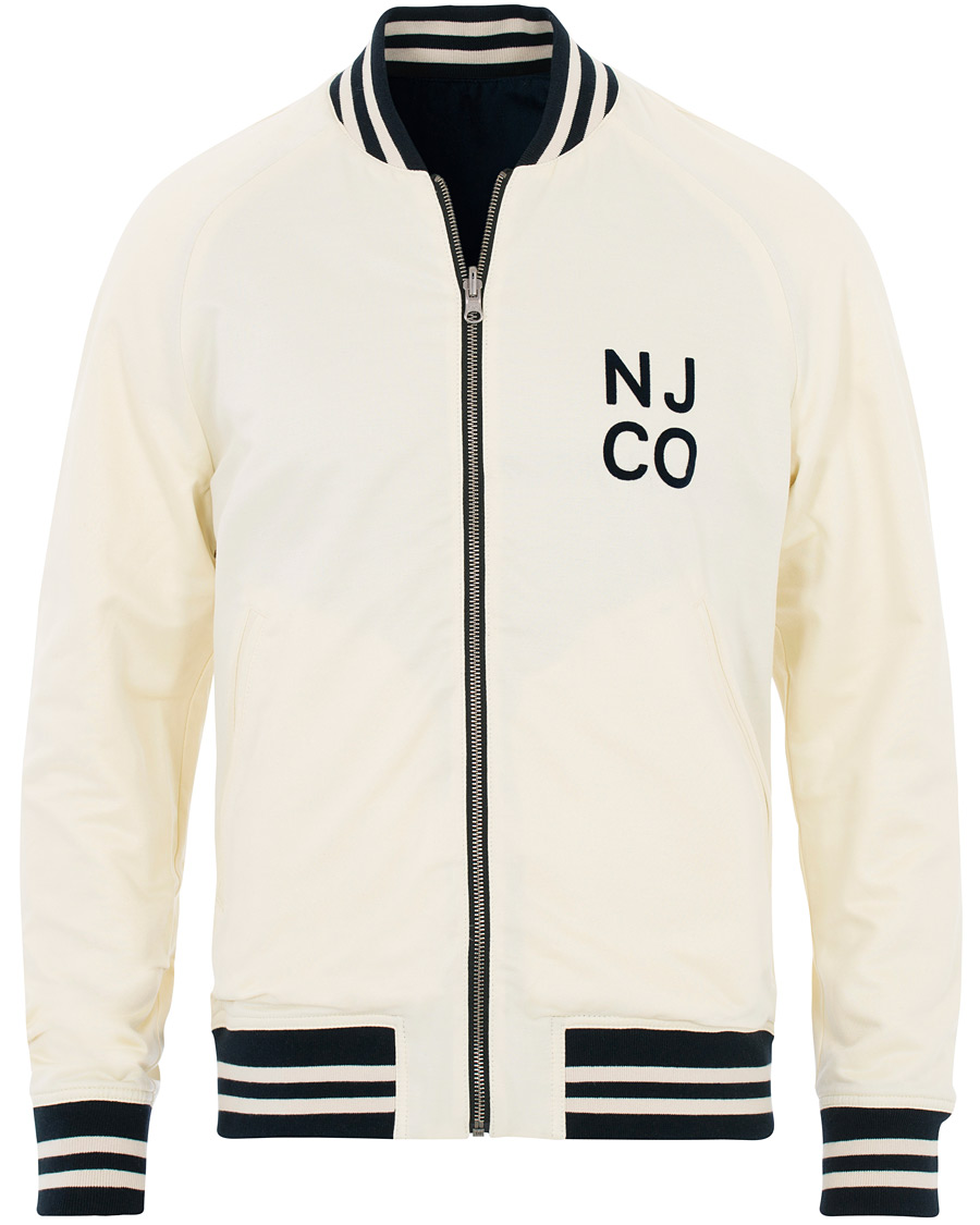 Herr | Jackor | Nudie Jeans | Mark Baseball Reversible Jacket White/Navy