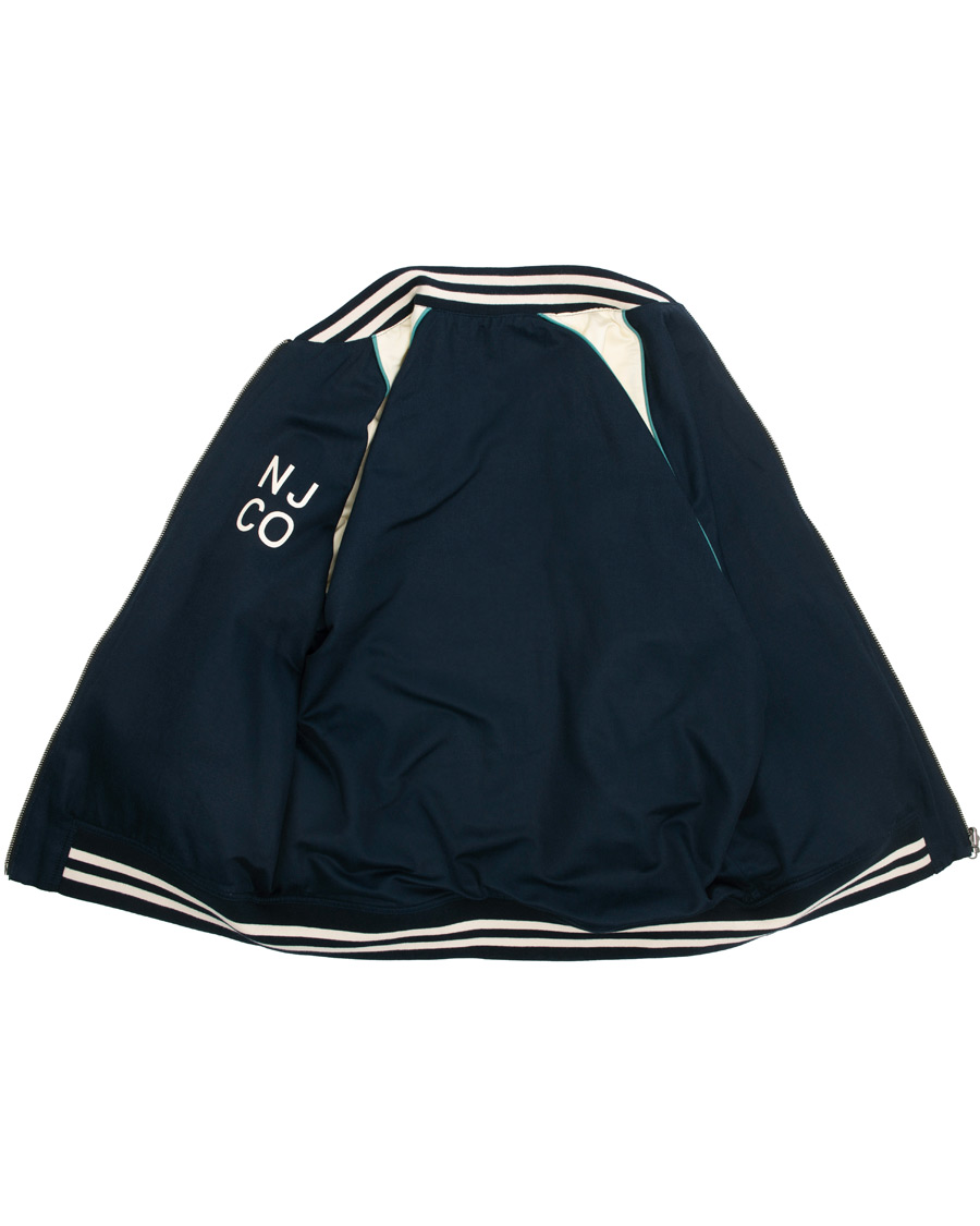 Herr | Jackor | Nudie Jeans | Mark Baseball Reversible Jacket White/Navy