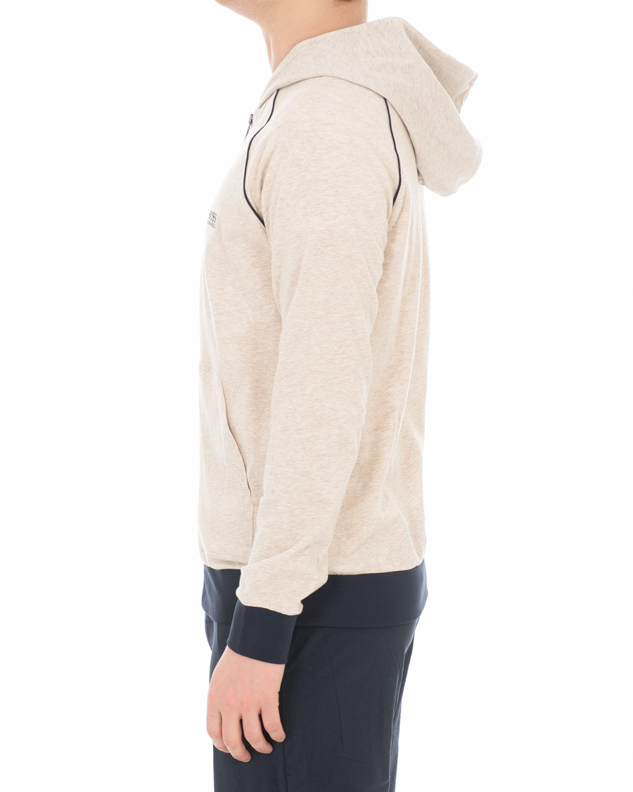Herr | BOSS Loungewear Full Zip Hoodie Sand | BOSS BLACK | BOSS Loungewear Full Zip Hoodie Sand