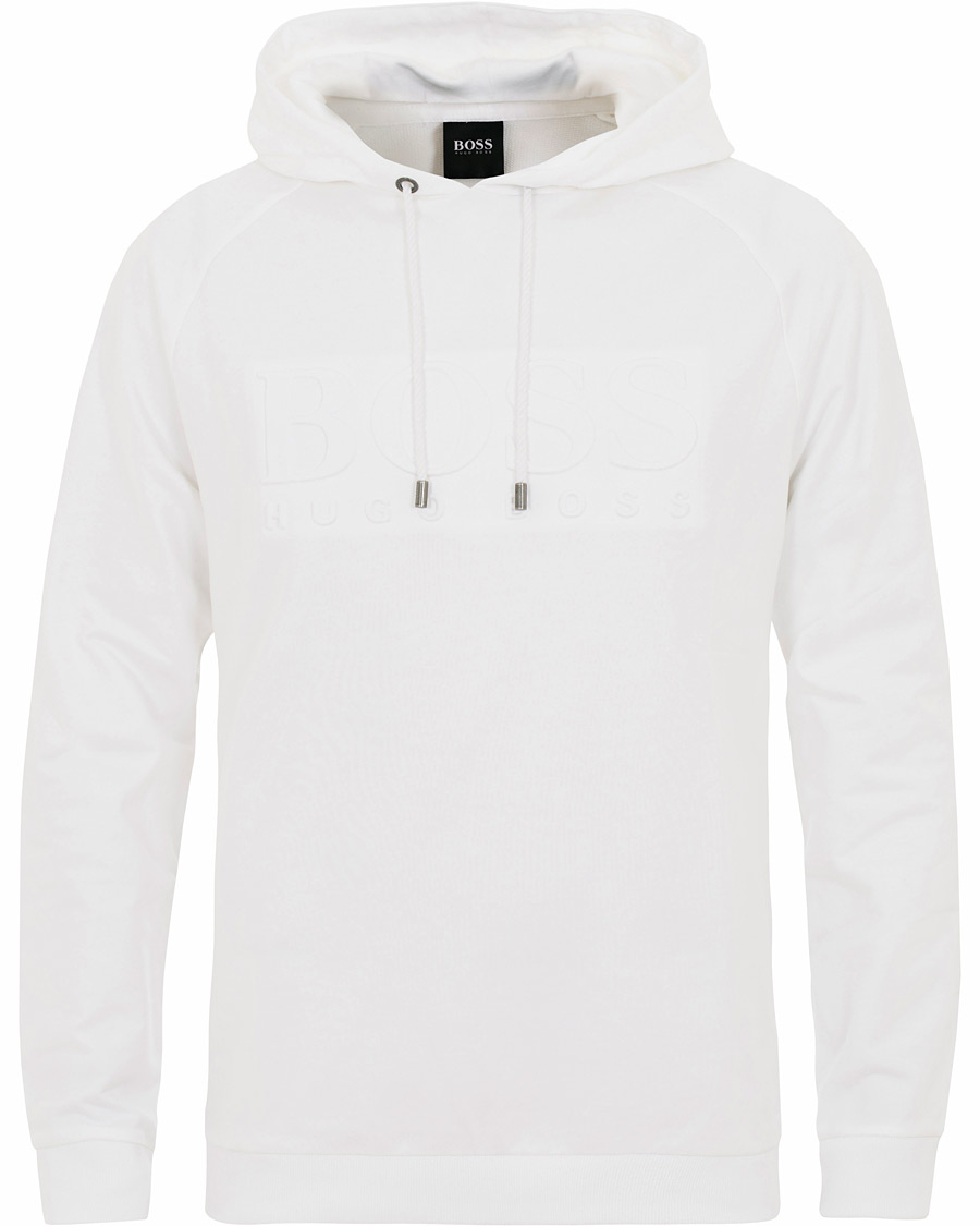 Herr | Tröjor | BOSS BLACK | BOSS Logo Hoodie White