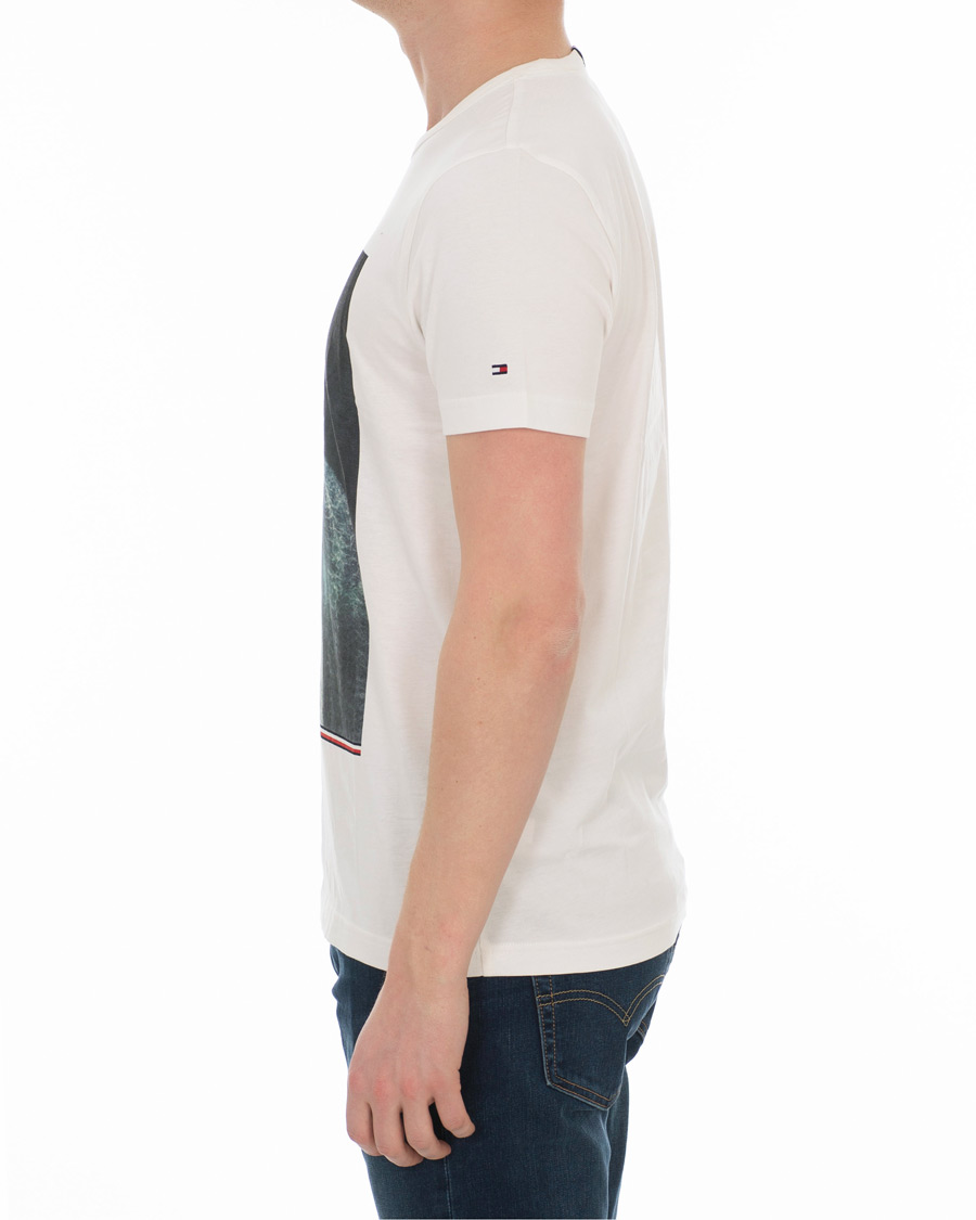 Herr | T-Shirts | Tommy Hilfiger | Summer Photo Printed Crew Neck Tee Snow White