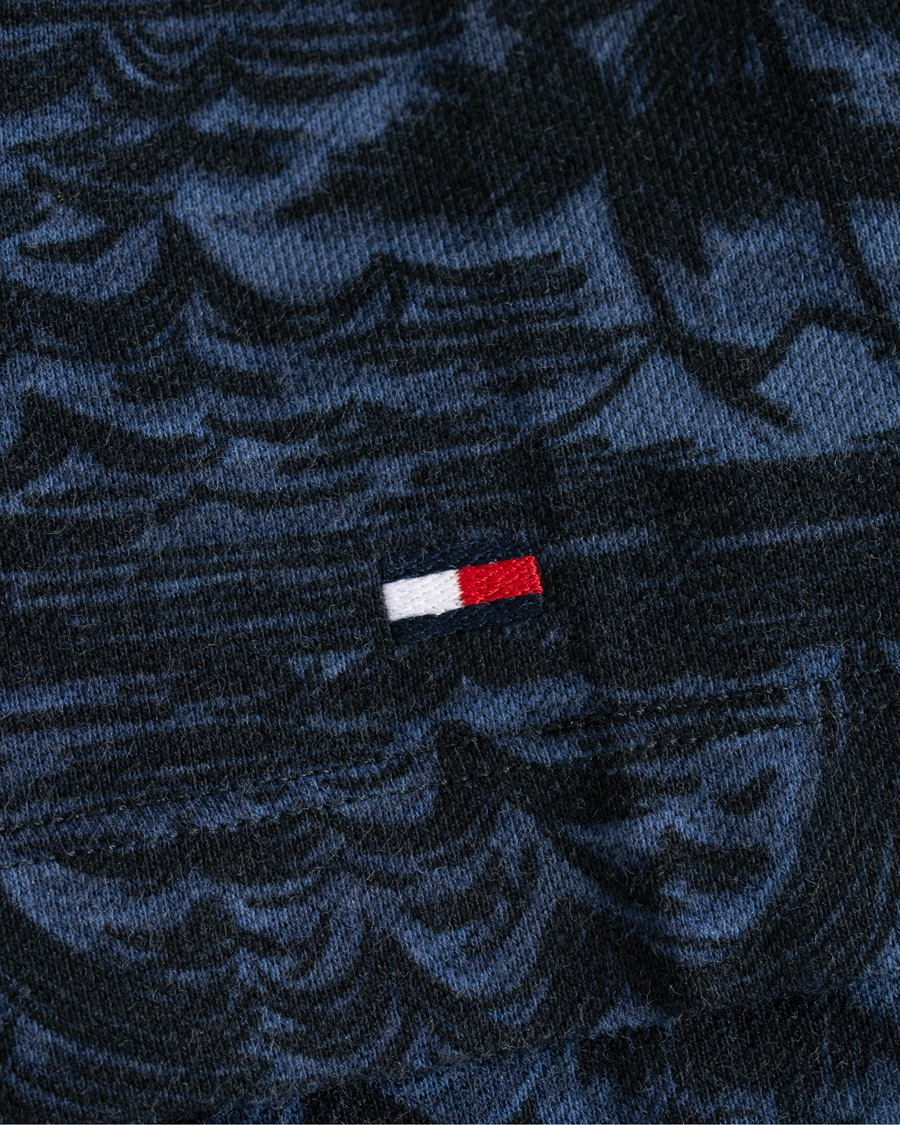 Herr | Pikéer | Tommy Hilfiger | All Over Flower Print Polo Vintage Indigo