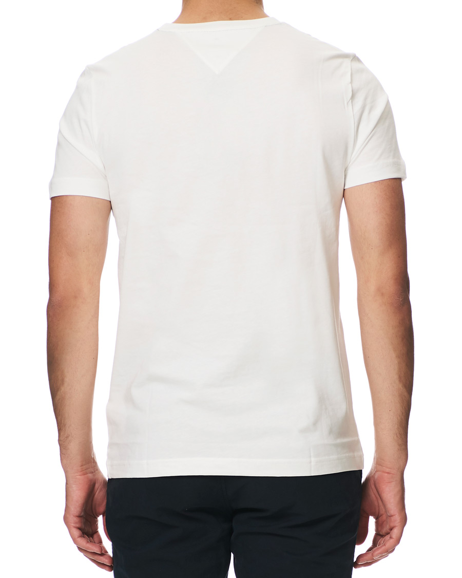 Herr | T-Shirts | Tommy Hilfiger | Logo Crew Neck Tee Snow White