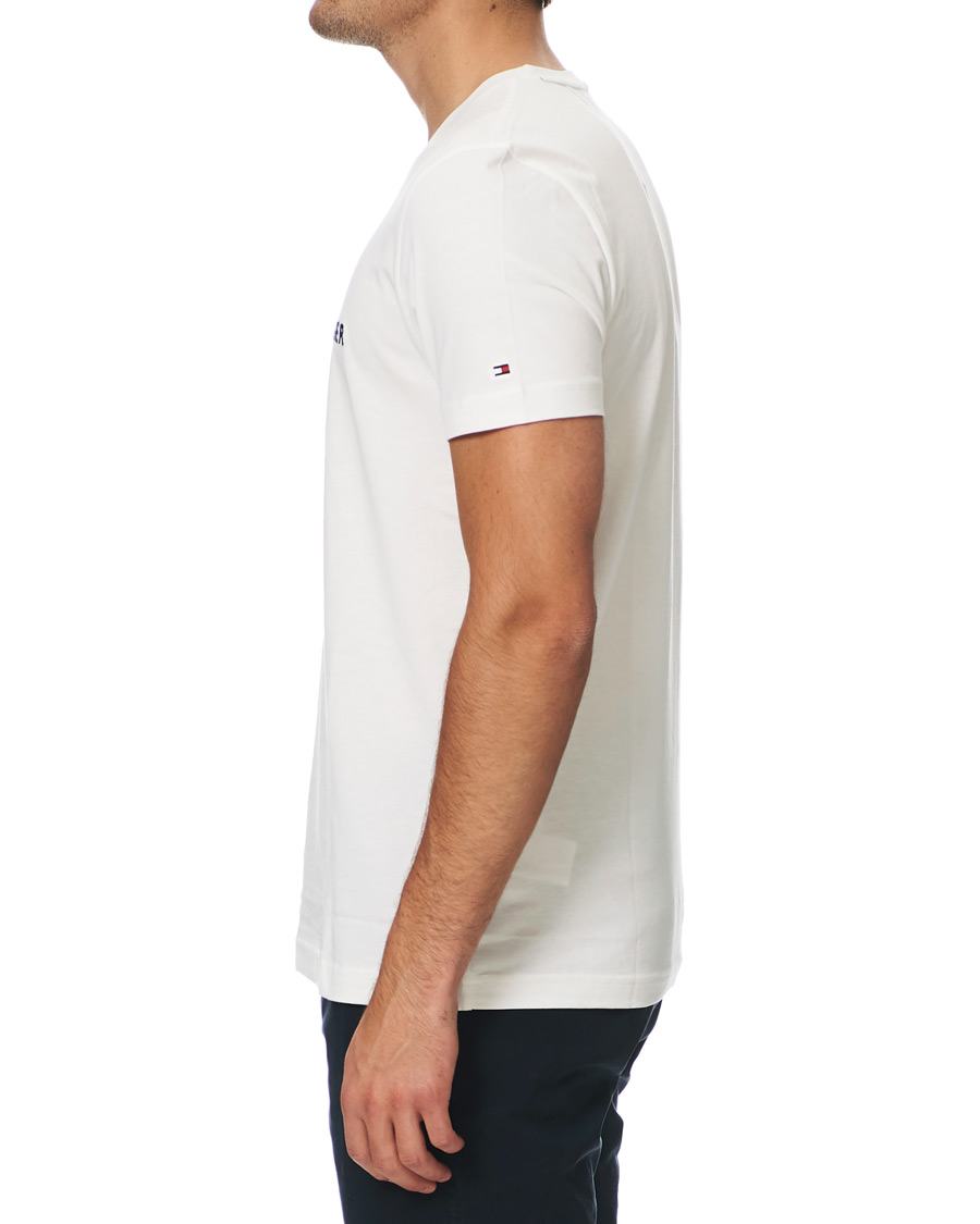 Herr | T-Shirts | Tommy Hilfiger | Logo Crew Neck Tee Snow White