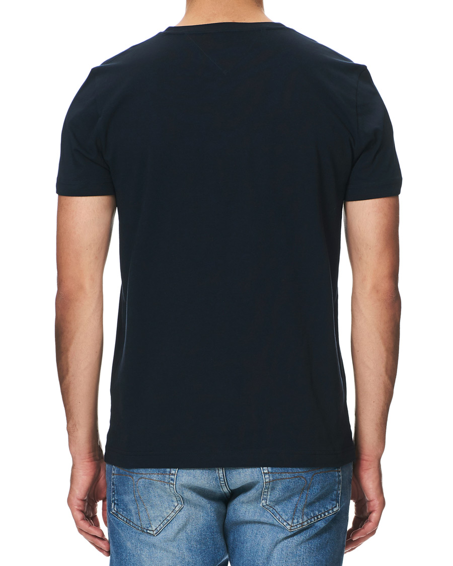 Herr | T-Shirts | Tommy Hilfiger | Logo Crew Neck Tee Sky Captain