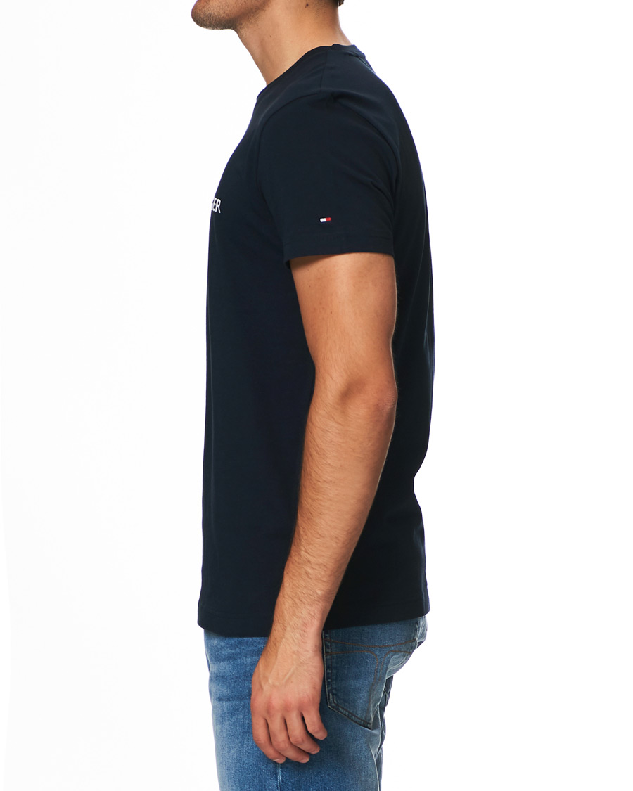 Herr | T-Shirts | Tommy Hilfiger | Logo Crew Neck Tee Sky Captain