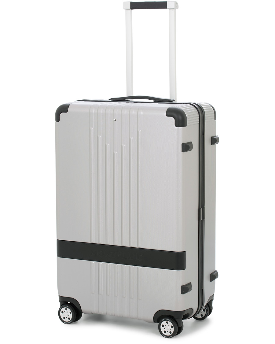 Herr | Montblanc Trolley Small/Medium 4 Wheels Black Silver | Montblanc | Trolley Small/Medium 4 Wheels Black Silver