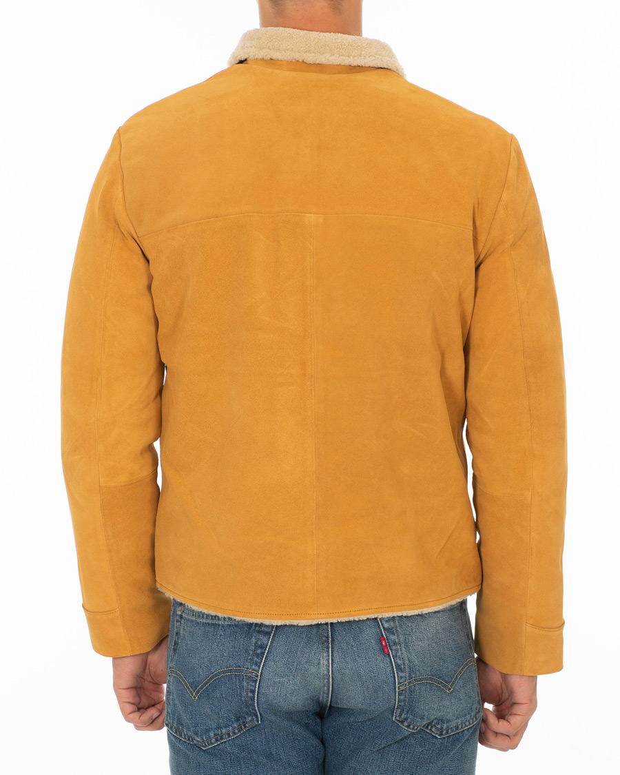 Herr | Jackor | Levi's Vintage Clothing | Suede Sherpa Trucker Golden Nugget