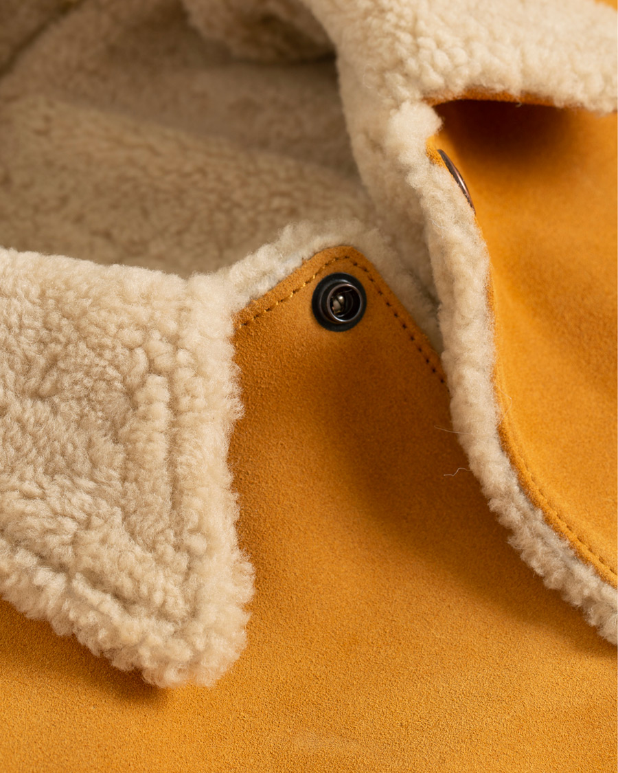 Herr | Jackor | Levi's Vintage Clothing | Suede Sherpa Trucker Golden Nugget