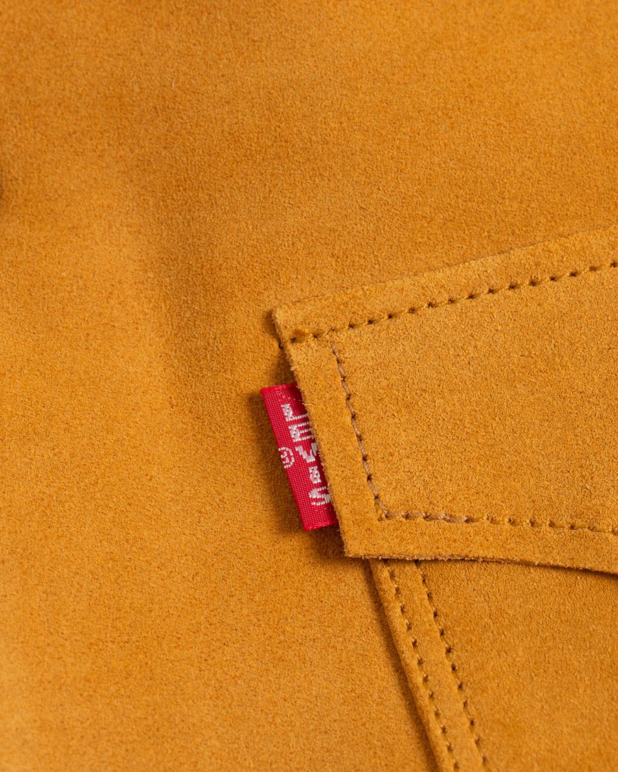 Herr | Jackor | Levi's Vintage Clothing | Suede Sherpa Trucker Golden Nugget