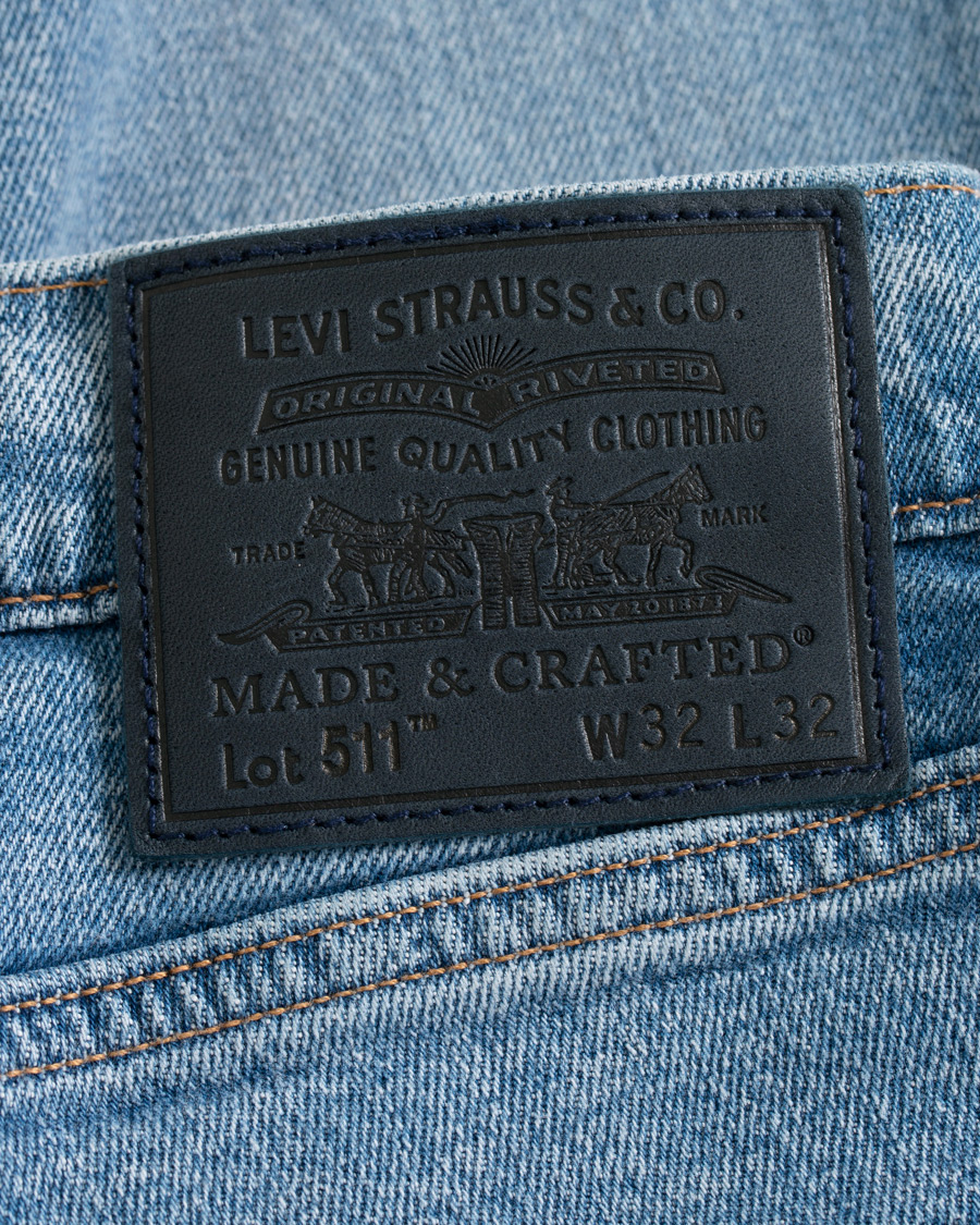 Herr | Jeans | Levi's Made & Crafted | 511 Slim Fit Stretch Clifton Jeans Light Blue