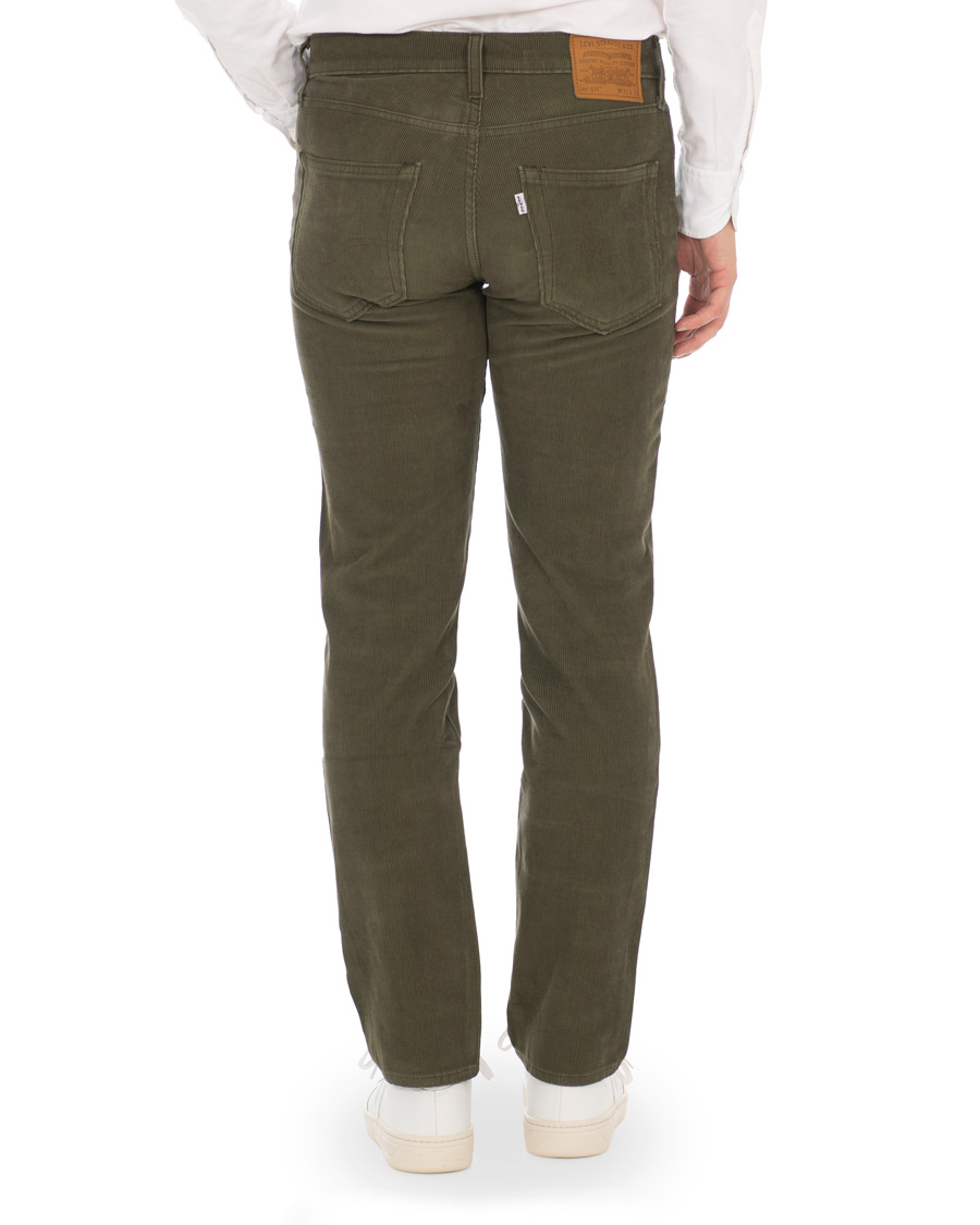 Herr | Byxor | Levi's | 511 Slim Fit Stretch Corduroy Trousers Olive Night