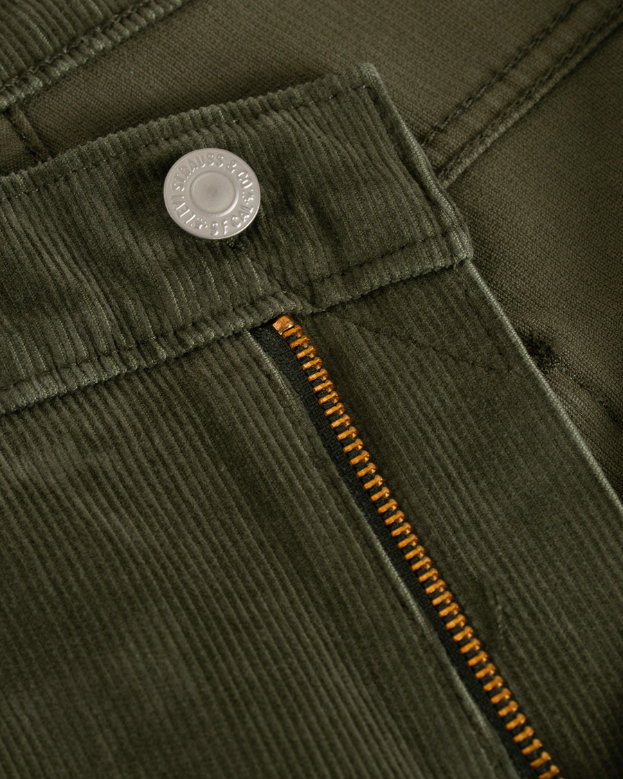 Herr | Byxor | Levi's | 511 Slim Fit Stretch Corduroy Trousers Olive Night