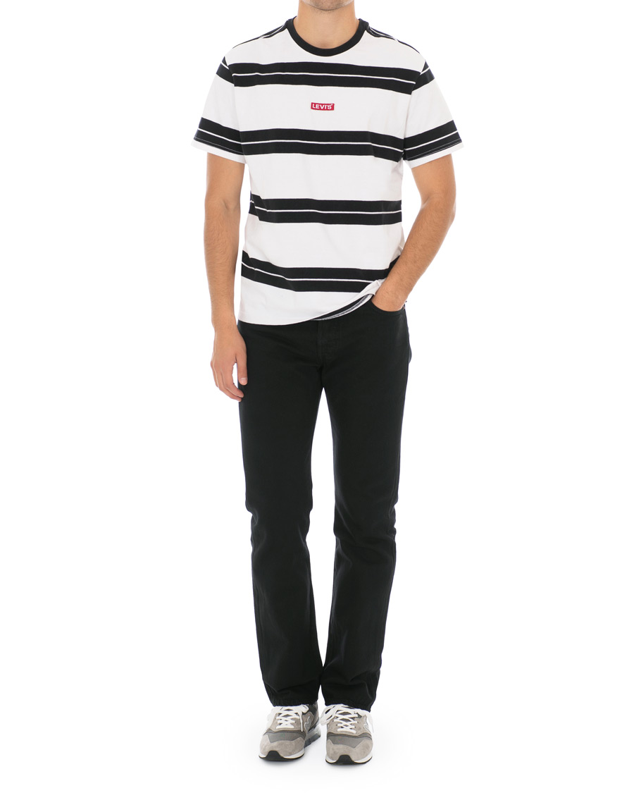 Herr | T-Shirts | Levi's | Baby Tab Stripe Tee Black/White
