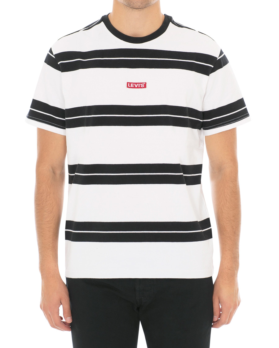 Herr | T-Shirts | Levi's | Baby Tab Stripe Tee Black/White