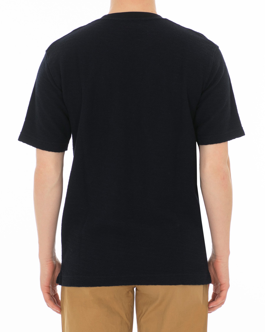 Herr | T-Shirts | Norse Projects | Johannes Texture Short Sleeve T-Shirt Dark Navy