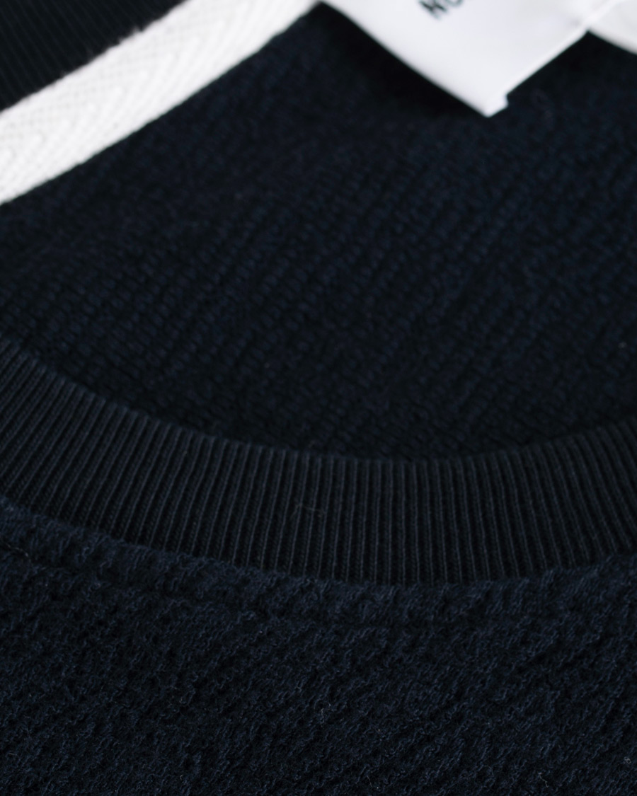 Herr | T-Shirts | Norse Projects | Johannes Texture Short Sleeve T-Shirt Dark Navy