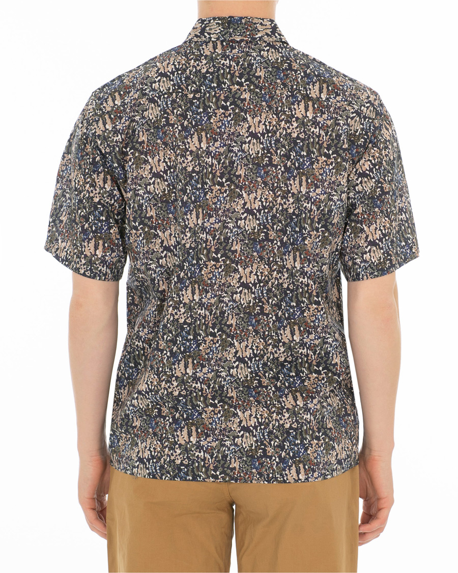 Herr | Skjortor | Norse Projects | Liberty London Short Sleeve Casual Shirt Ivy Green