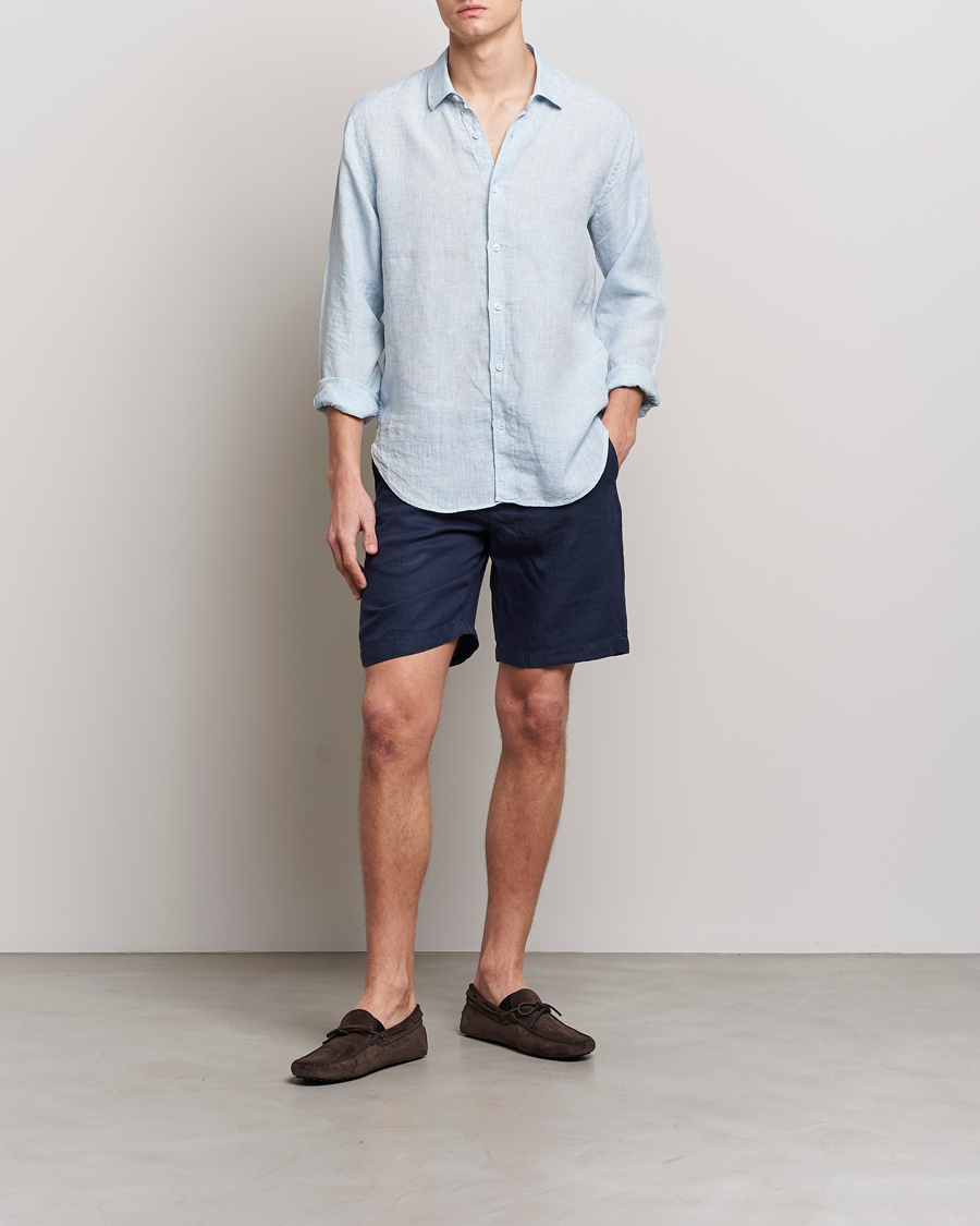 Herr | Shorts | Orlebar Brown | Norwich Linen Shorts Navy