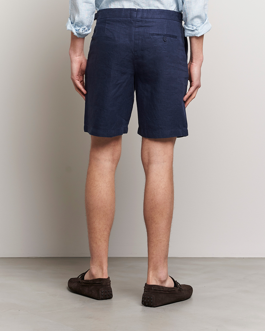 Herr | Shorts | Orlebar Brown | Norwich Linen Shorts Navy