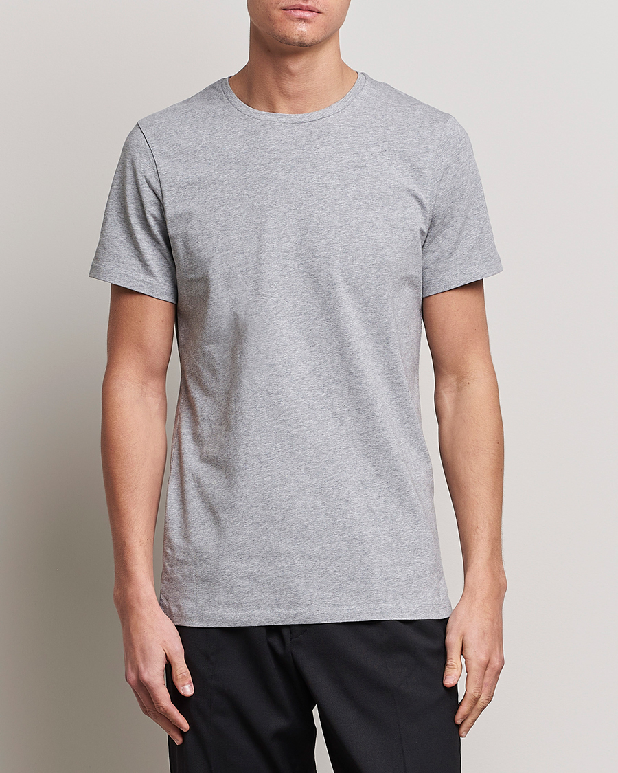 Herr | Multipack | Bread & Boxers | 2-Pack Crew Neck Tee Grey Melange