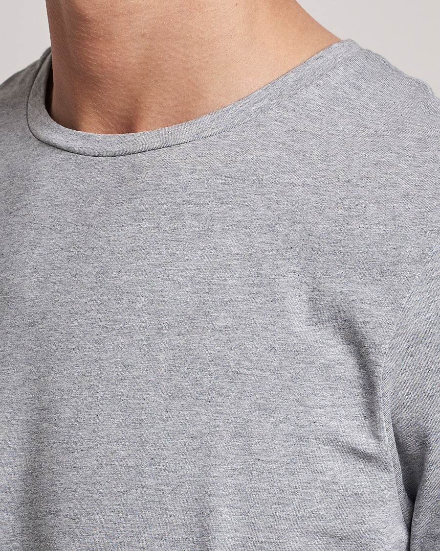 Herr | T-Shirts | Bread & Boxers | 2-Pack Crew Neck Tee Grey Melange