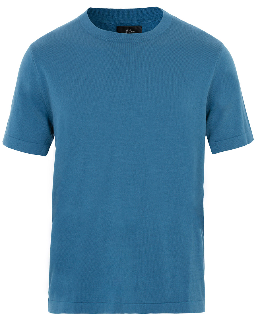 Herr | T-Shirts | J.Crew | Pima/Silk T-shirt Deep Blue