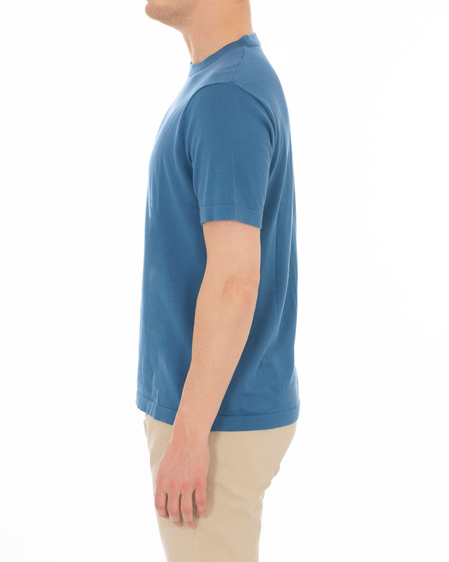 Herr | T-Shirts | J.Crew | Pima/Silk T-shirt Deep Blue