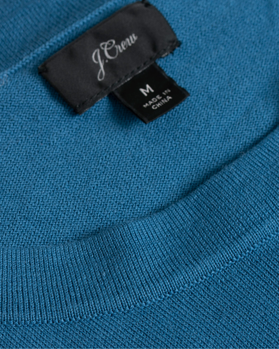 Herr | T-Shirts | J.Crew | Pima/Silk T-shirt Deep Blue