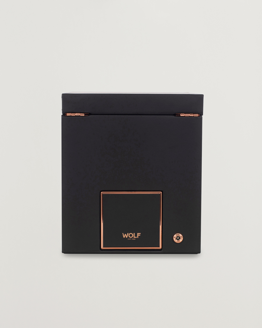 Herr | Klock- & smyckesetuin | WOLF | Axis Single Winder with Storage Copper