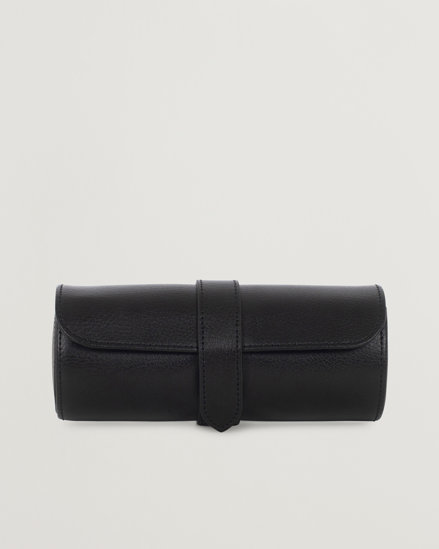 Herr | Klock- & smyckesetuin | WOLF | Blake Triple Watch Roll Black/Grey