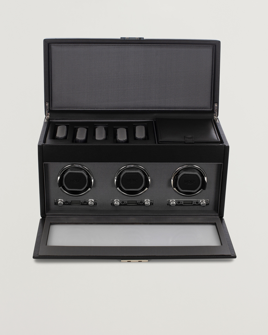 Herr |  | WOLF | Viceroy Triple Winder with Storage and Travel Case Black