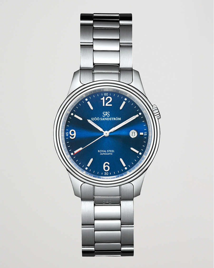 Herr | Sjöö Sandström Royal Steel Classic 41mm Blue and Steel | Sjöö Sandström | Royal Steel Classic 41mm Blue and Steel