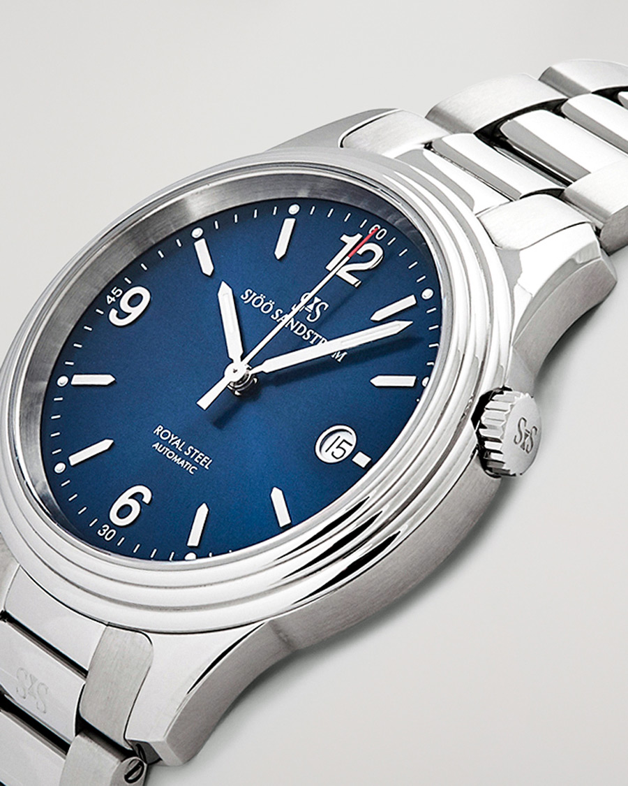 Herr | Sjöö Sandström Royal Steel Classic 41mm Blue and Steel | Sjöö Sandström | Royal Steel Classic 41mm Blue and Steel