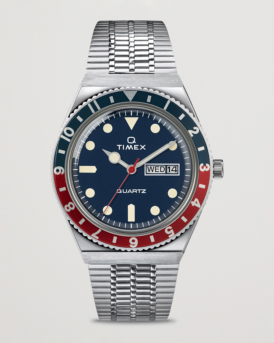 Herr | Timex Q Reissue 1979 Silver/Blue Dial | Timex | Q Reissue 1979 Silver/Blue Dial