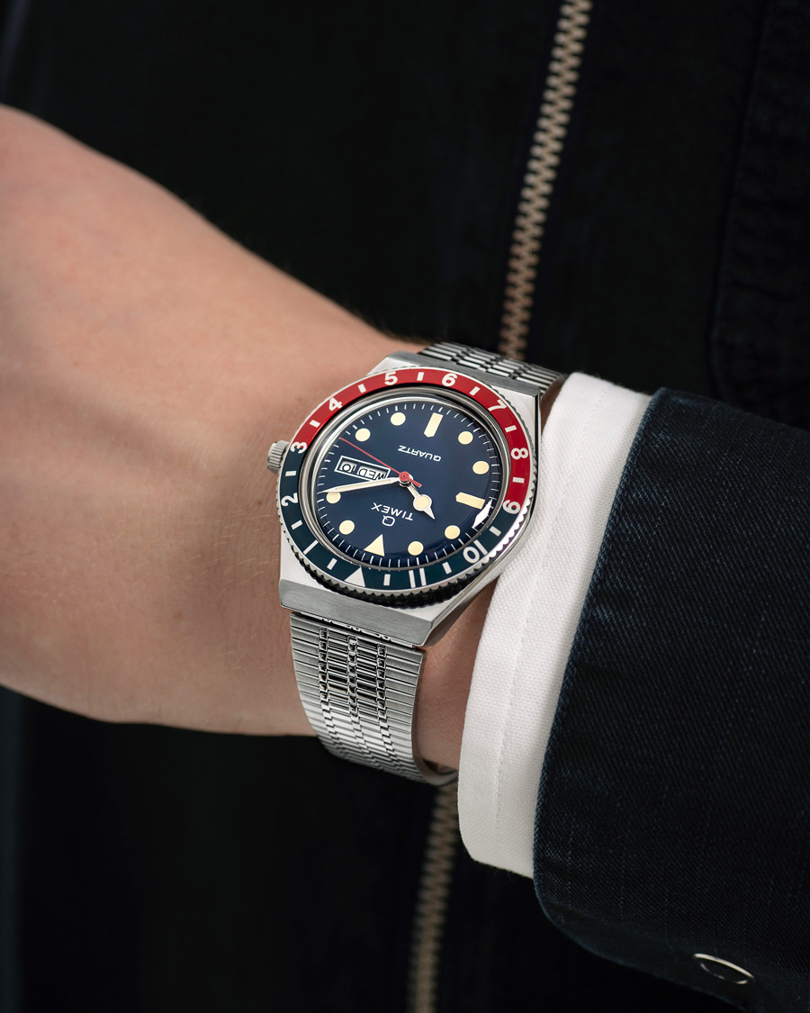 Herr | Timex Q Reissue 1979 Silver/Blue Dial | Timex | Q Reissue 1979 Silver/Blue Dial