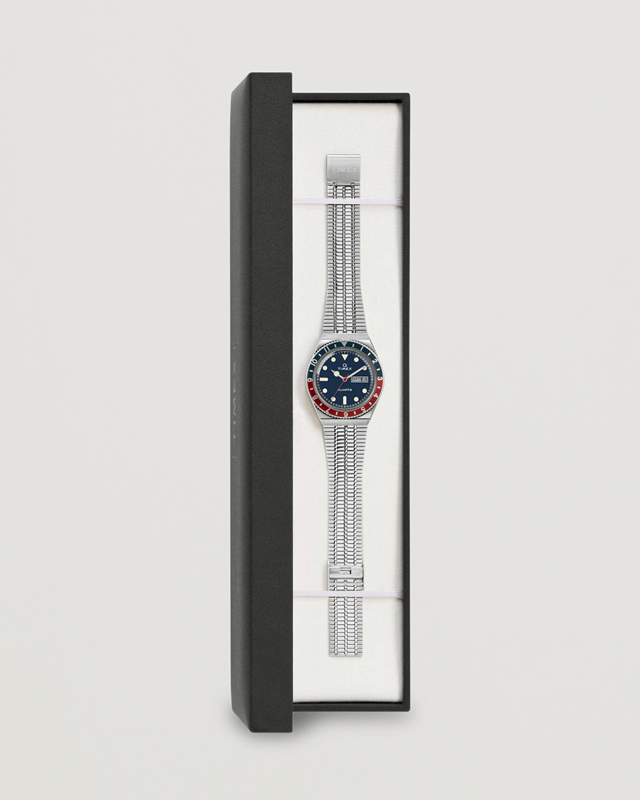Herr | Timex Q Reissue 1979 Silver/Blue Dial | Timex | Q Reissue 1979 Silver/Blue Dial