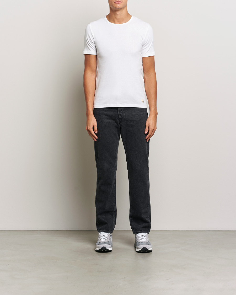 Herr | T-Shirts | Armor-lux | 2-Pack Crew Neck T-Shirt White/Rich Navy