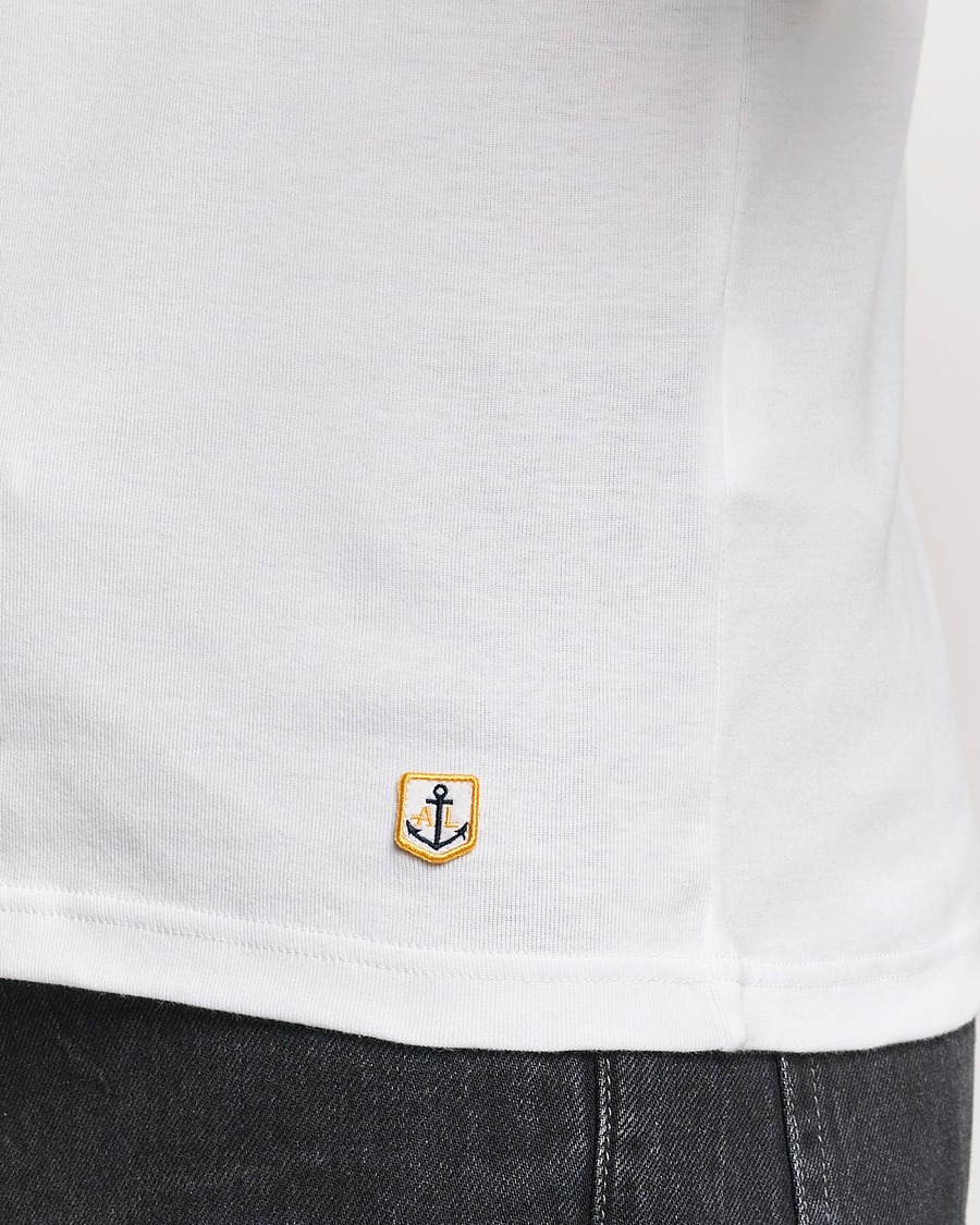 Herr | T-Shirts | Armor-lux | 2-Pack Crew Neck T-Shirt White/Rich Navy